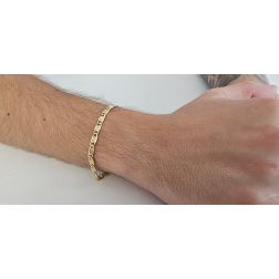 Foto indossata Bracciale lumachina sfaccettata x 4.4mm