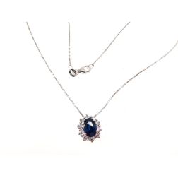 Kate Sapphire and Diamond Necklace
