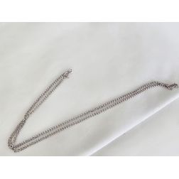 Collana 50cm grumetta 2.2mm Oro bianco