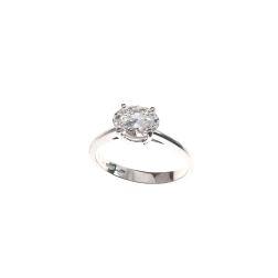 SALINA Solitaire Ring with oval cut diamond, 1ct