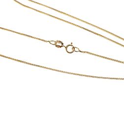 0.60mm square ear of corn Yellow gold Necklace