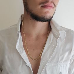Photo of worn Marinara chain necklace 60cm x 3.70mm