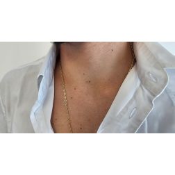 Photo of worn Marinara chain necklace 60cm x 3.70mm