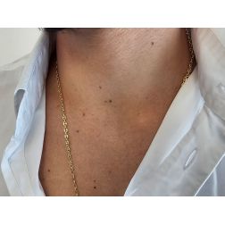 Photo of worn Marinara chain necklace 60cm x 3.70mm