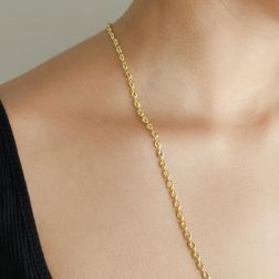 Photo of worn Marinara chain necklace 60cm x 3.70mm