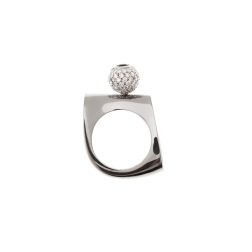Anello Ricciolo Zaffiro Blu e Diamanti
