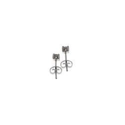 Orecchini Solitari Punto Luce Simple con diamanti 0.14ct ciascuno