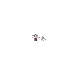 Orecchini Punto Luce Simple Rubini 0.21ct