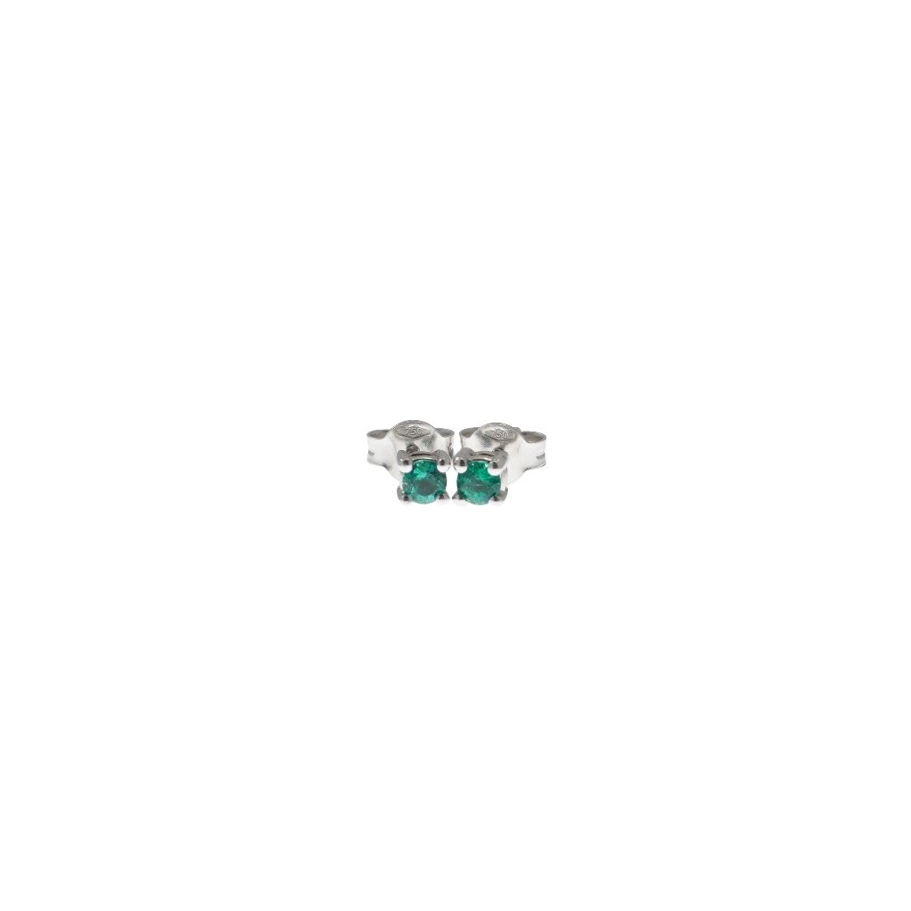 Simple Emerald Stud Earrings, 0.25ct