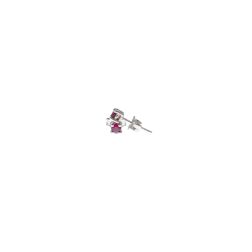 Orecchini Punto Luce Simple Rubini 0.32ct