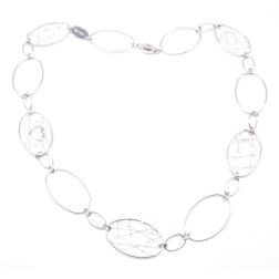 Girocollo Net oro bianco
