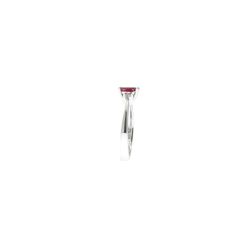 Anello Solitario Rubino ovale 7x5mm e 2 Diamanti in Oro Bianco