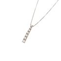 Girocollo Veneta regolabile con ciondolo Tennis Scalare certificato GIA 0.24ct