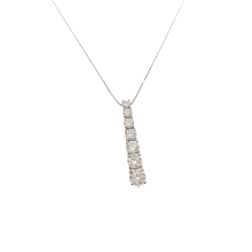 Girocollo Veneta regolabile con ciondolo Tennis Scalare certificato GIA 0.24ct