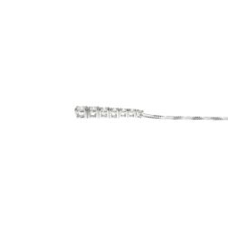 Adjustable Venetian necklace with a GIA-certified 0.24ct Tennis Scalare pendant