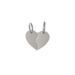Ciondolo Cuore Divisibile Oro Bianco