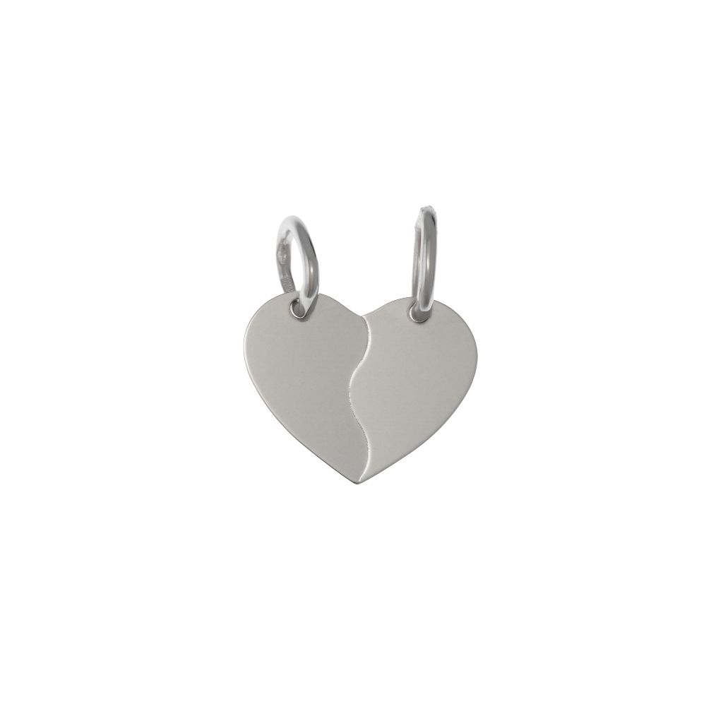 Ciondolo Cuore Divisibile Oro Bianco