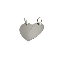 Ciondolo Cuore Divisibile Oro Bianco