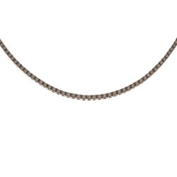 Tennis Diamonds Necklace Rose Gold
