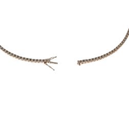 Collana Tennis Diamanti Oro Rosa