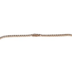 Tennis Diamonds Necklace Rose Gold