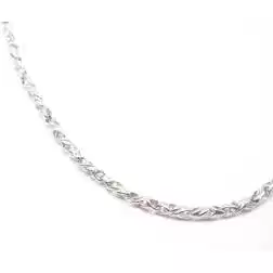 Collana twist in oro bianco