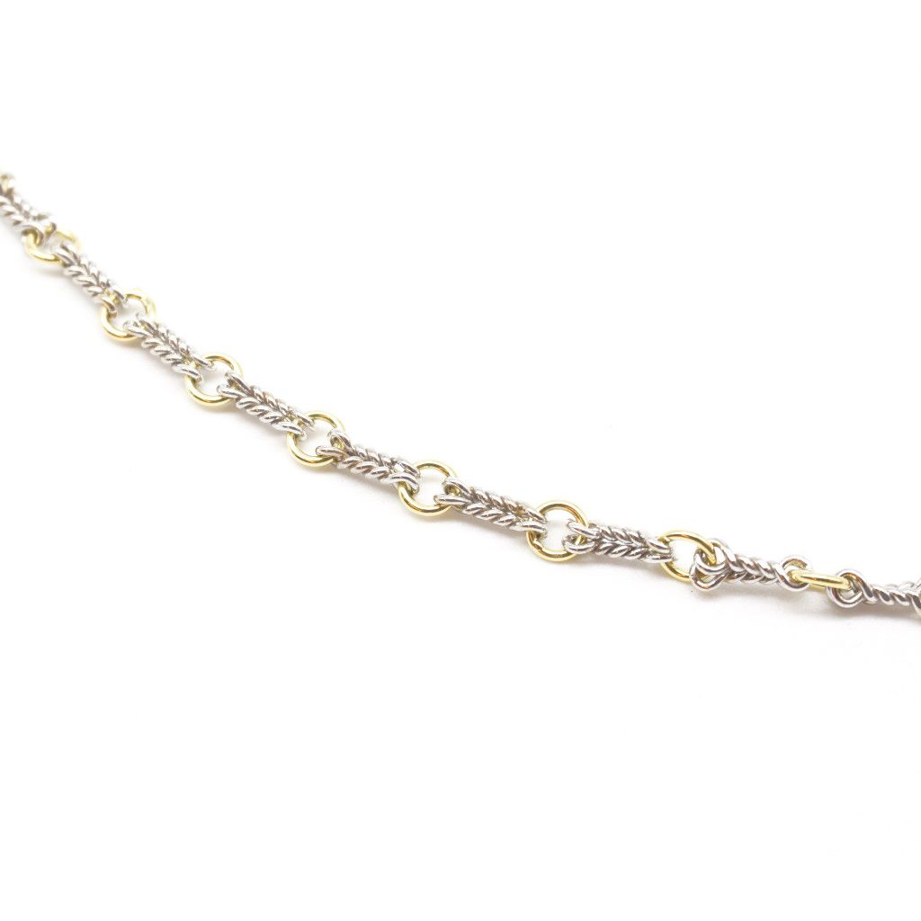 Collana doppio filo ritorto