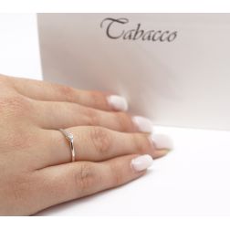 Solitaire ring Panarea 0.10ct photo of worn