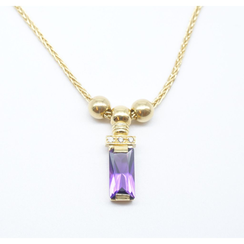 Collana Violet in Oro Giallo 18kt