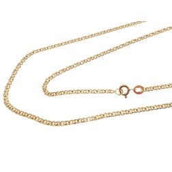 Classic "Tigre" Chain Necklace 50cm x 2mm yellow gold