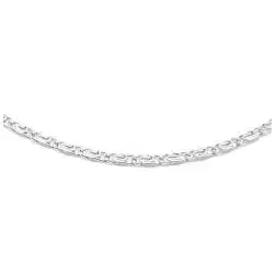 50cm Snail chain Necklace 18kt white gold