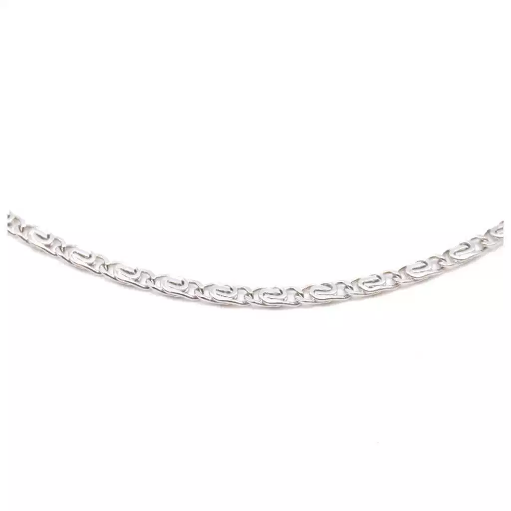 Collana 50cm lumachina in oro bianco