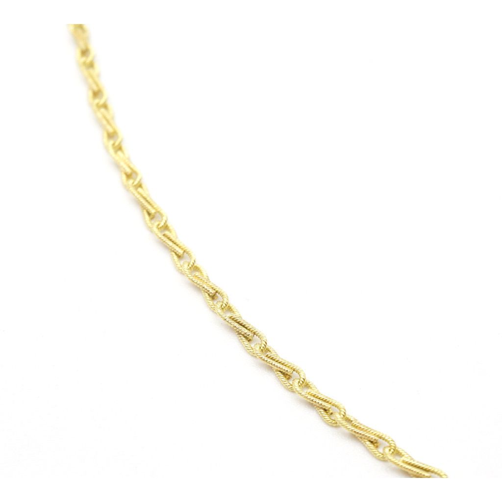 Collana filo torto godronato 50 cm