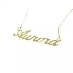 Collana Nome Oro Giallo GRANDE