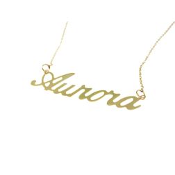 Name Necklace White Gold Big version