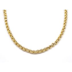 Collana a catena double circle bicolore 50cm