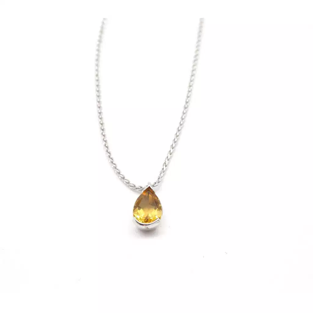 Topaz madera necklace