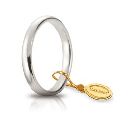 Fede Comoda Oro Bianco 3mm UNOAERRE