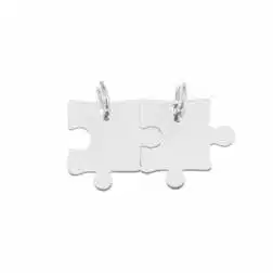 Ciondolo Puzzle Oro Bianco divisibile