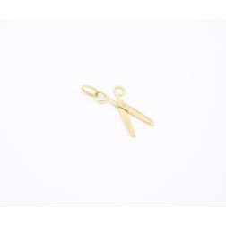 Yellow Gold Scissor Pendant