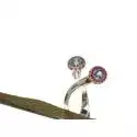 Anello Steli Multicolor Acquamarina e Zaffiri Mandarino