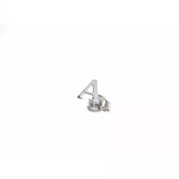 MONO Orecchino Lettera Iniziale Oro Bianco 18kt