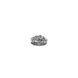 Anello Puzzle Oro Bianco Piccolo