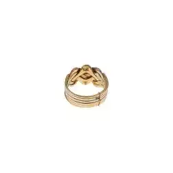 Puzzle Ring 18kt three colors Gold Big