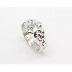 Anello Puzzle Oro Bianco Piccolo