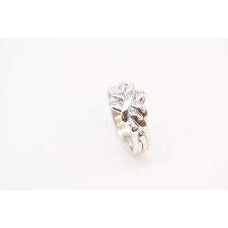 Anello Puzzle Oro Bianco Piccolo
