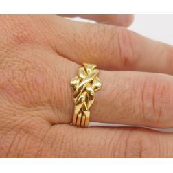 Puzzle Ring 18kt Yellow Gold Small