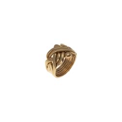Anello Puzzle Oro Giallo Grande