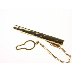 Oblique stripe tie clip