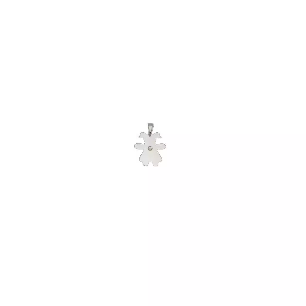 Ciondolo bimba con zircone